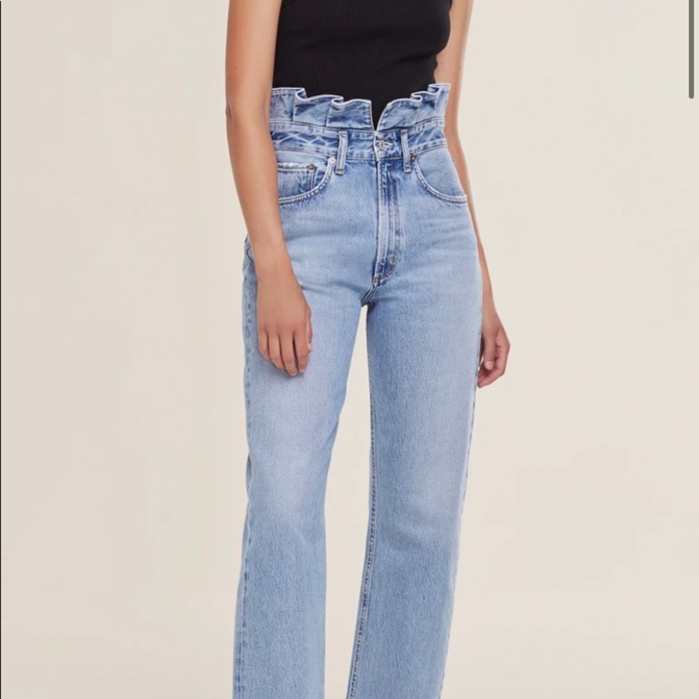Brand new AGOLDE lettuce waistband jeans
